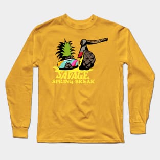 Savage Spring Break Binge-Watchers Podcast Tee Long Sleeve T-Shirt
